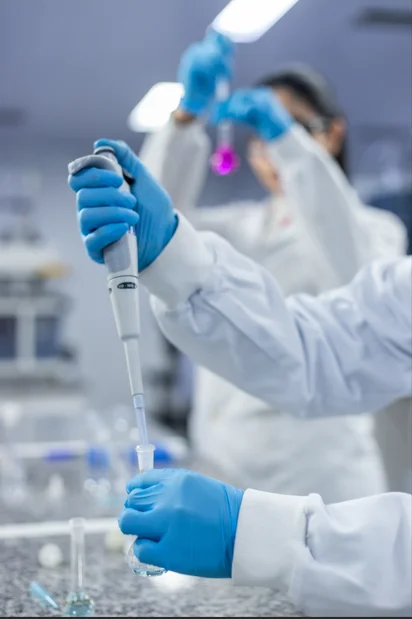 Manipulando solução no tubo